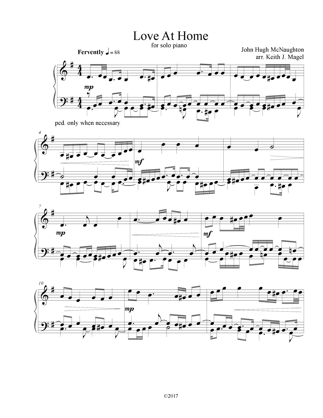 Love At Home (arr. Keith James)