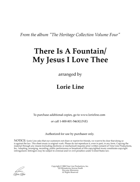 There Is A Fountain/My Jesus I Love Thee (arr. Lorie Line)