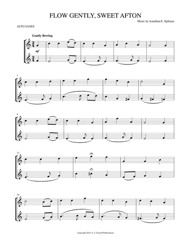 Flow Gently, Sweet Afton (arr. Mark Phillips)