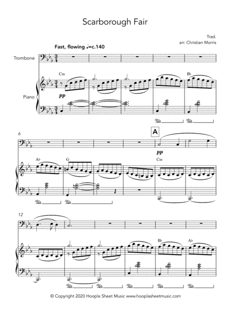 Scarborough Fair (arr. Hoopla Sheet Music)