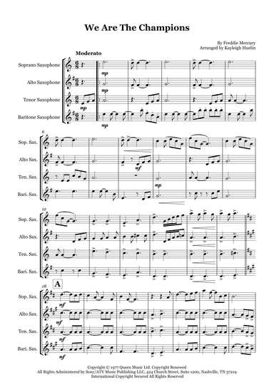 We Are The Champions (arr. Kayleigh Huelin)