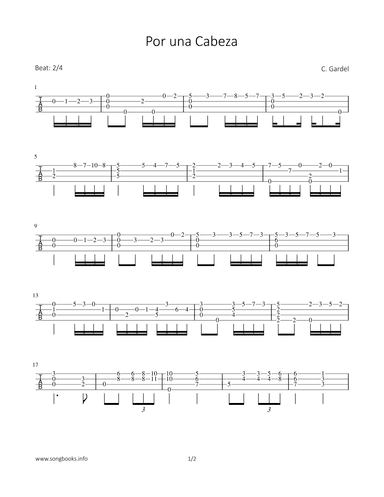 Por una Cabeza (arr. Bettina Schipp)