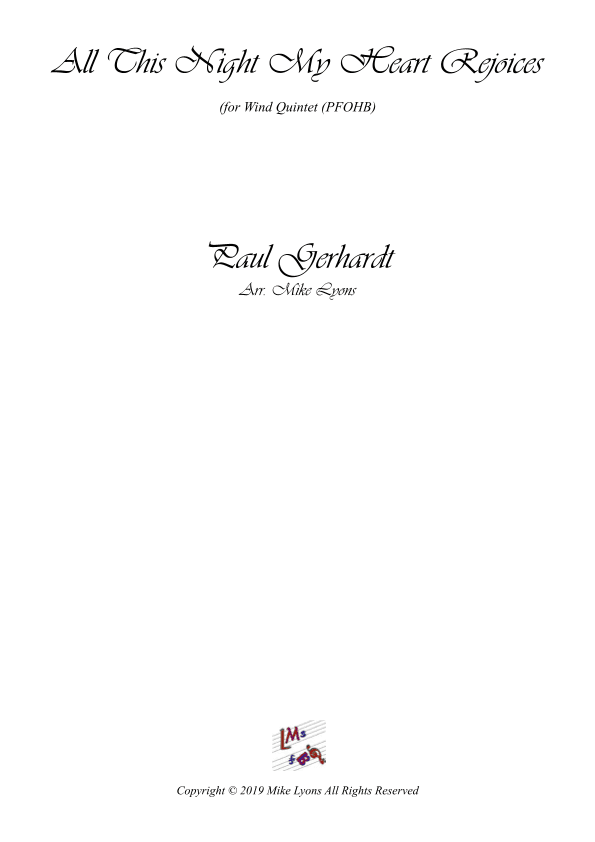 Wind Quintet - All This Night My Heart Rejoices (arr. Mike Lyons)