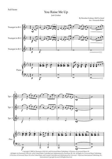 You Raise Me Up (arr. Fernando Britto)