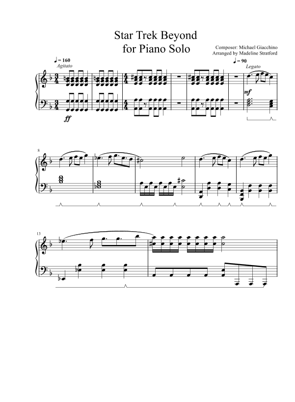 Star Trek Beyond - End Title Theme (arr. Madeline J Stratford)
