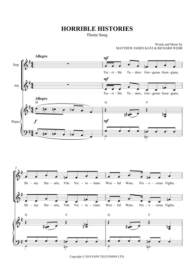 Horrible Histories Theme (arr. SCMusic)