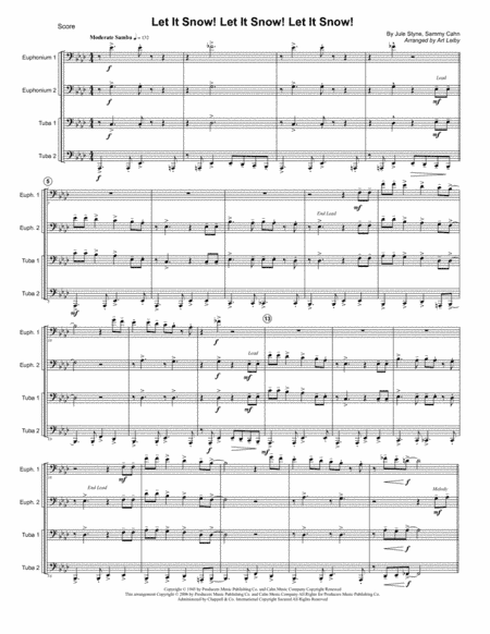 Let It Snow! Let It Snow! Let It Snow! (arr. Art Leiby)