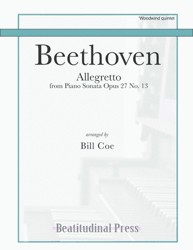 Beethoven Allegretto Woodwind Quintet score and parts (arr. Bill Coe)