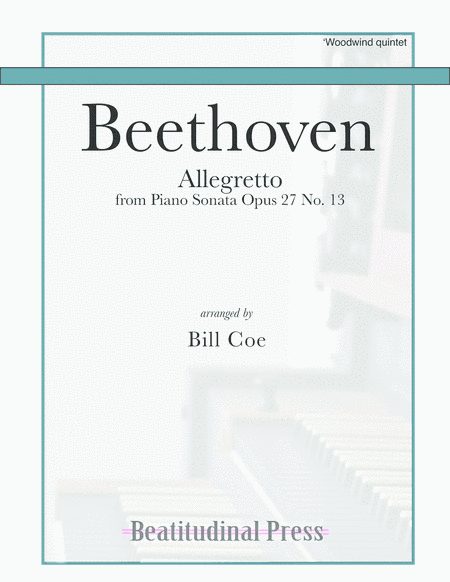 Beethoven Allegretto Woodwind Quintet score and parts (arr. Bill Coe)