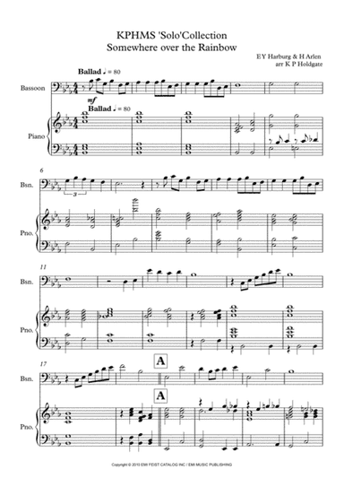 Over The Rainbow (arr. Kevin P Holdgate)