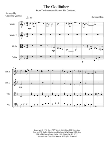 Godfather Finale (arr. Catherine Quinlan)