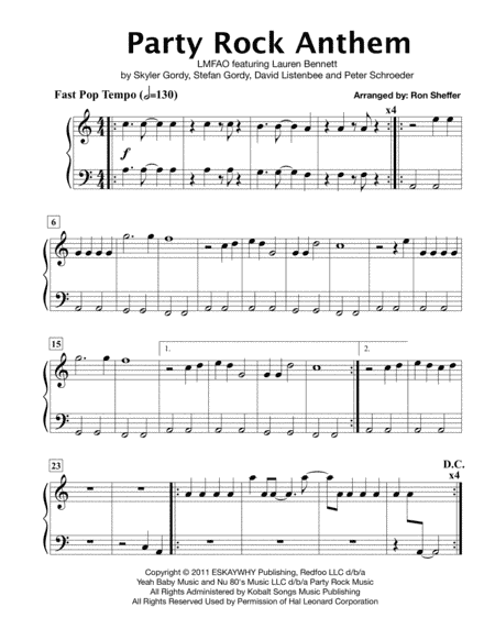 Party Rock Anthem (arr. Ron Sheffer)