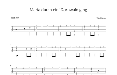 Maria durch ein` Dornwald ging (arr. Bettina Schipp)