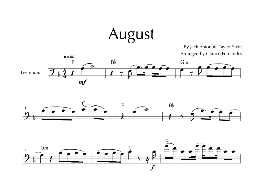 August (arr. Glauco Fernandes)
