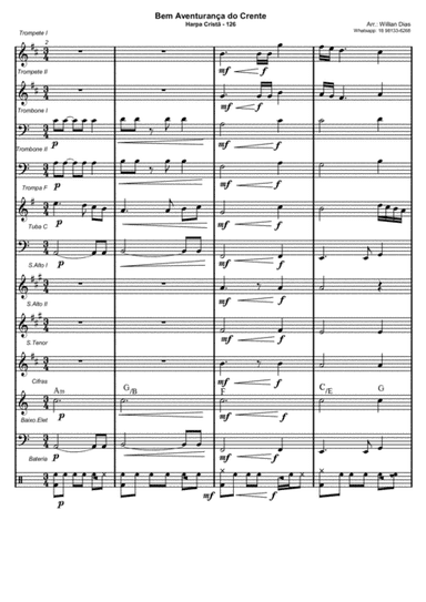Harpa Crista 126 - Bem Aventurança do Crente - Grupo de Metais (arr. Willian Dias)