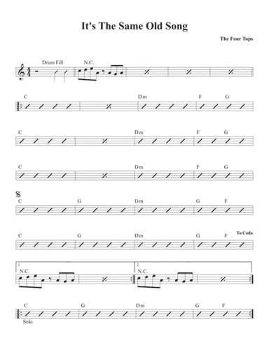 It's The Same Old Song (arr. David M Fagnant)