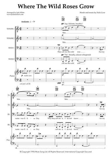 Where The Wild Roses Grow (arr. Jack White)
