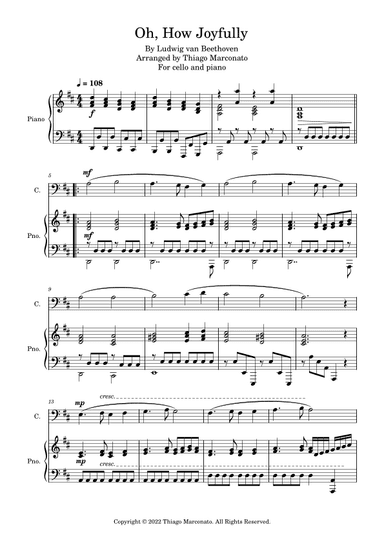 Oh, How Joyfully (arr. Thiago Marconato)