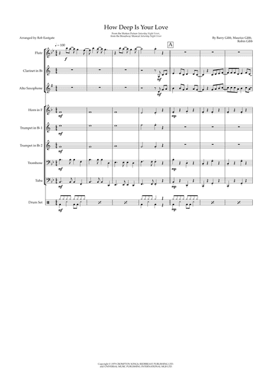 How Deep Is Your Love (arr. Rob Eastgate)
