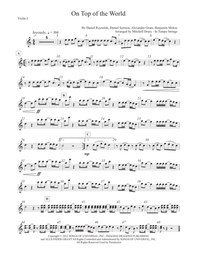 On Top Of The World (arr. Mitchell Drury)