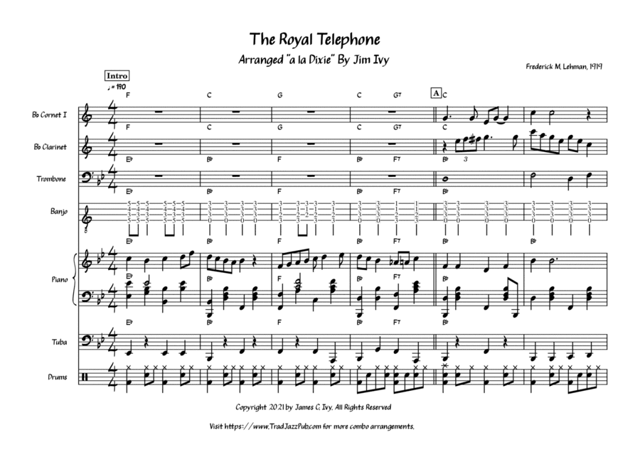 The Royal Telephone a la Dixieland (arr. Jim Ivy)