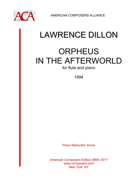 [Dillon] Orpheus in the Afterworld (Piano Reduction)