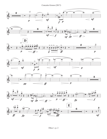 Concerto Grosso (2017) oboe 1