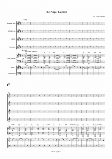 Angel Gabriel (arr. David Kilgallon)