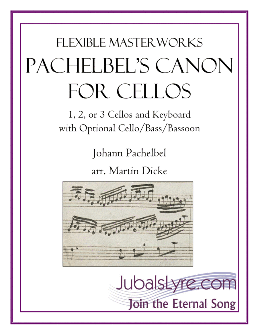 Canon (Cello and Keyboard) (arr. Martin Dicke)