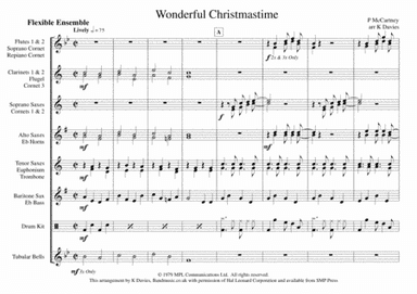 Wonderful Christmastime (arr. K Davies)