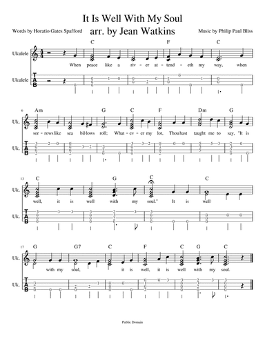 It Is Well With My Soul (arr. Jean Watkins)