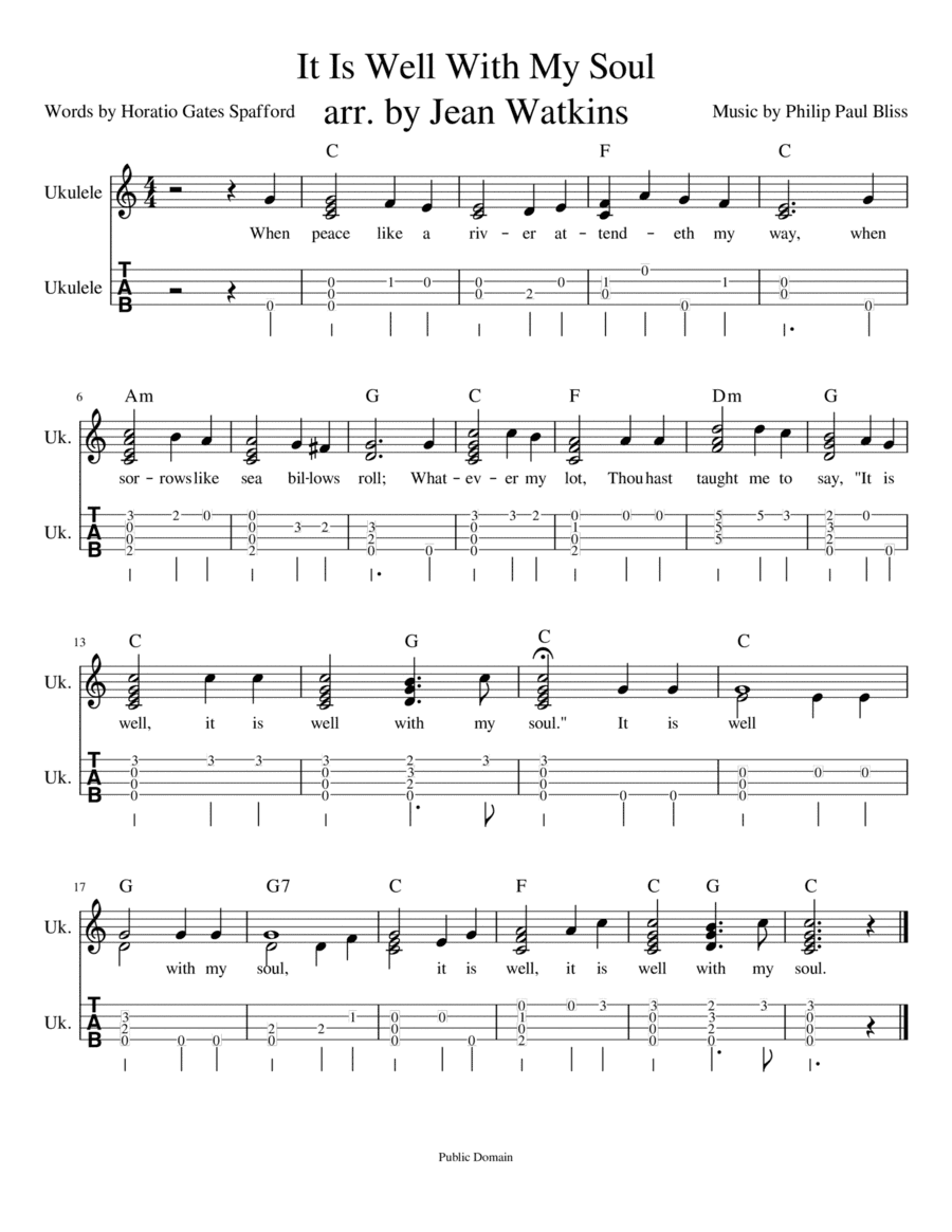 It Is Well With My Soul (arr. Jean Watkins)