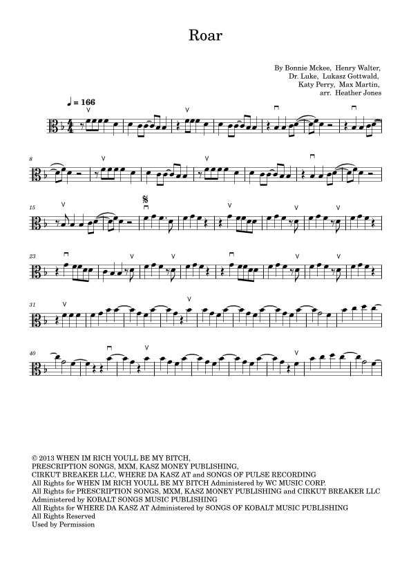 Roar (arr. Heather Jones)