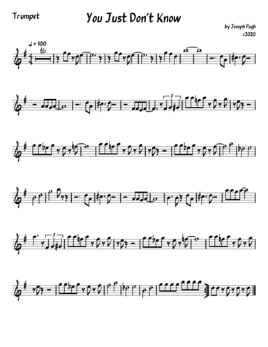 You Just Don't Know (Jazz Combo)