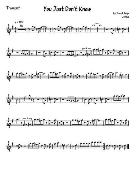 You Just Don't Know (Jazz Combo)