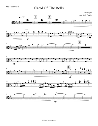 Carol of the Bells- Trombone Choir (arr. Josh Omaits)