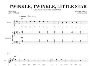 Twinkle Twinkle Little Star (arr. Art.o Artaud)