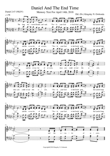 Daniel and the end time