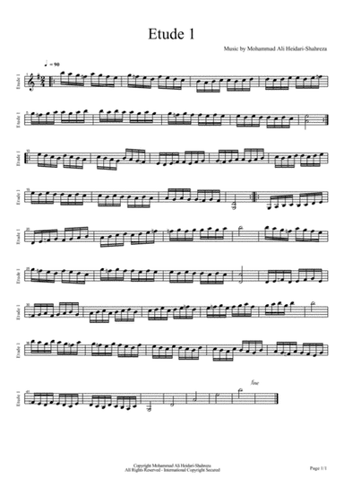Etude 1