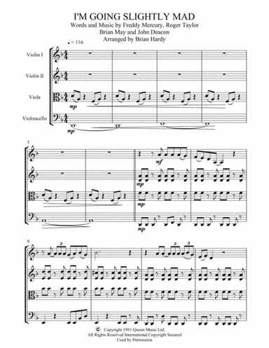 I'm Going Slightly Mad (arr. Brian Hardy)