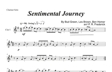 Sentimental Journey (arr. P. R. Frederick)