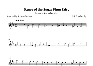 Sugar Plum Fairy theme (arr. Rodrigo Faleiros)
