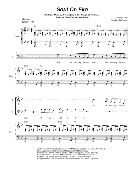 Soul On Fire (arr. Stephen DeCesare)