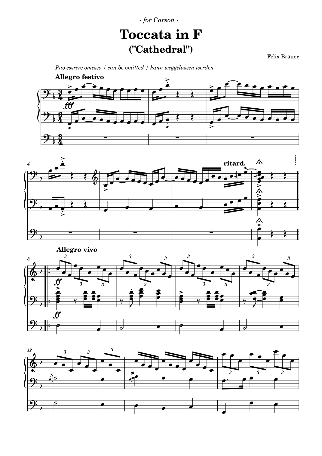 Toccata in F ("Cathedral")