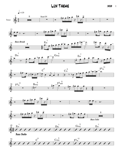 Luv Theme  ( Tenor Sax)