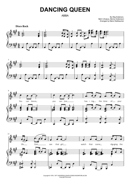 Dancing Queen (arr. Mario Stallbaumer)
