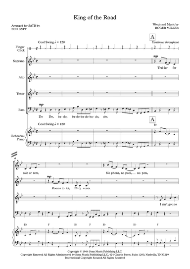 King Of The Road (arr. Ben Batt)