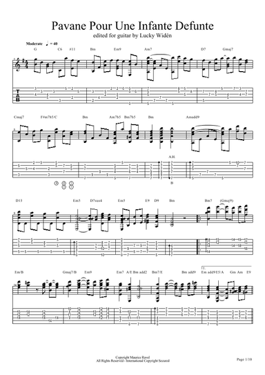 Pavane pour une Enfante Defunte (arr. Lucky Widén)