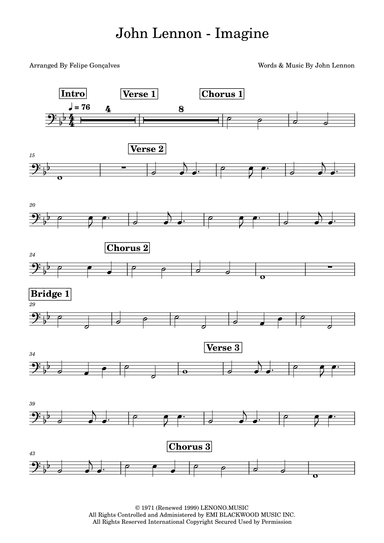 Imagine (arr. Felipe Gonçalves)