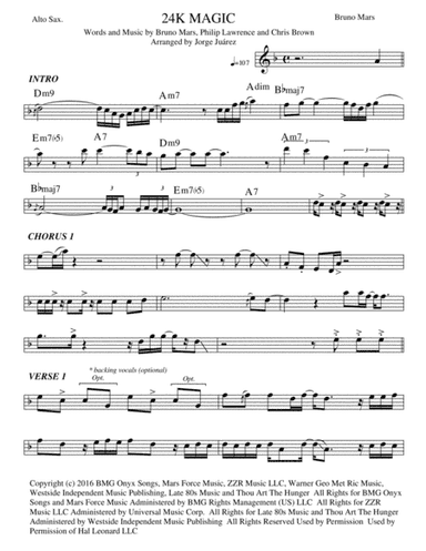 24K Magic (arr. Jorge Juárez)